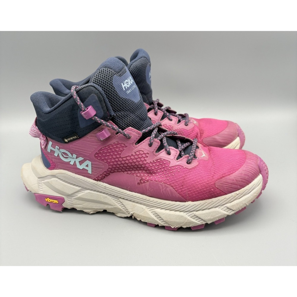Hoka One One Trail Code GTX Boots Women's Size 8B Gore-Tex Purple High Hiking - Picture 2 of 10